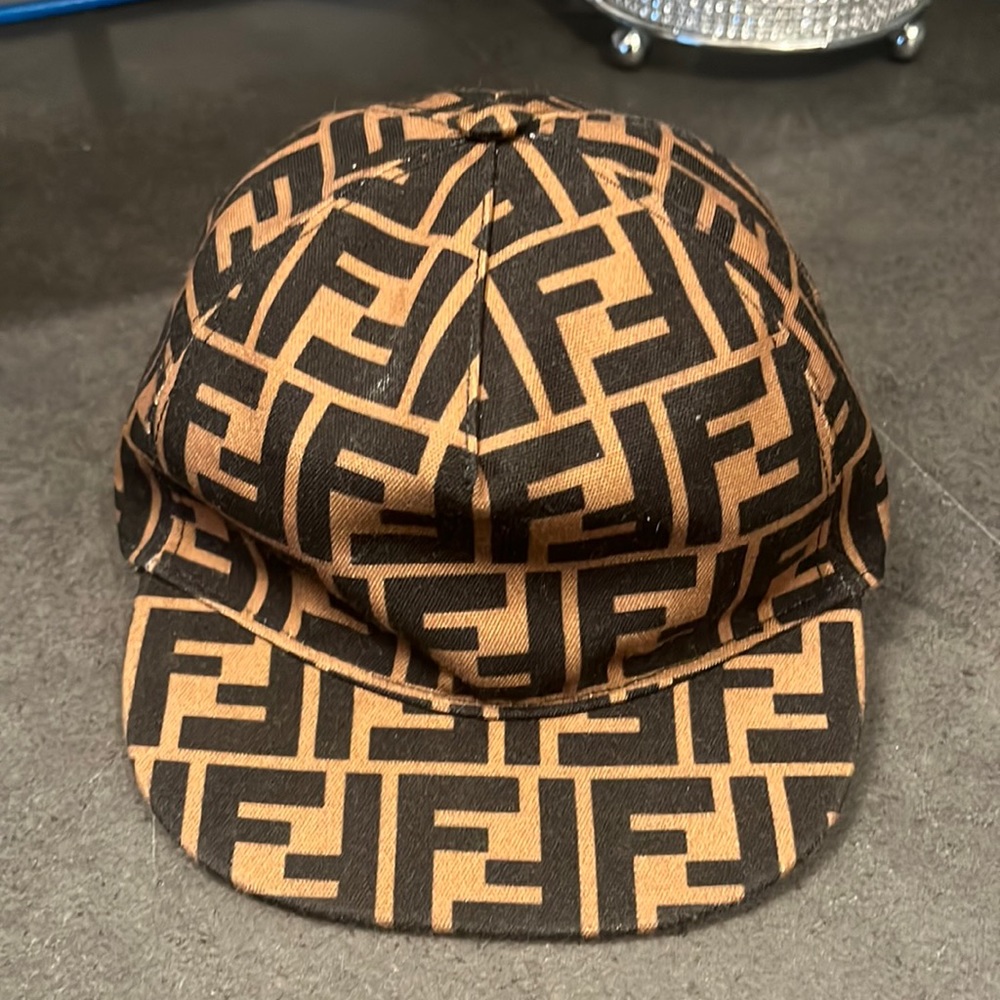Fendi Kids Hat FF LOGO MOTIF BASEBALL CAP